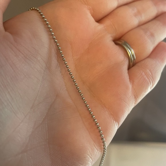 Lagos Caviar Diamond Halo Sterling Silver Open Circle Stationed Necklace 16" EUC - Picture 5 of 10